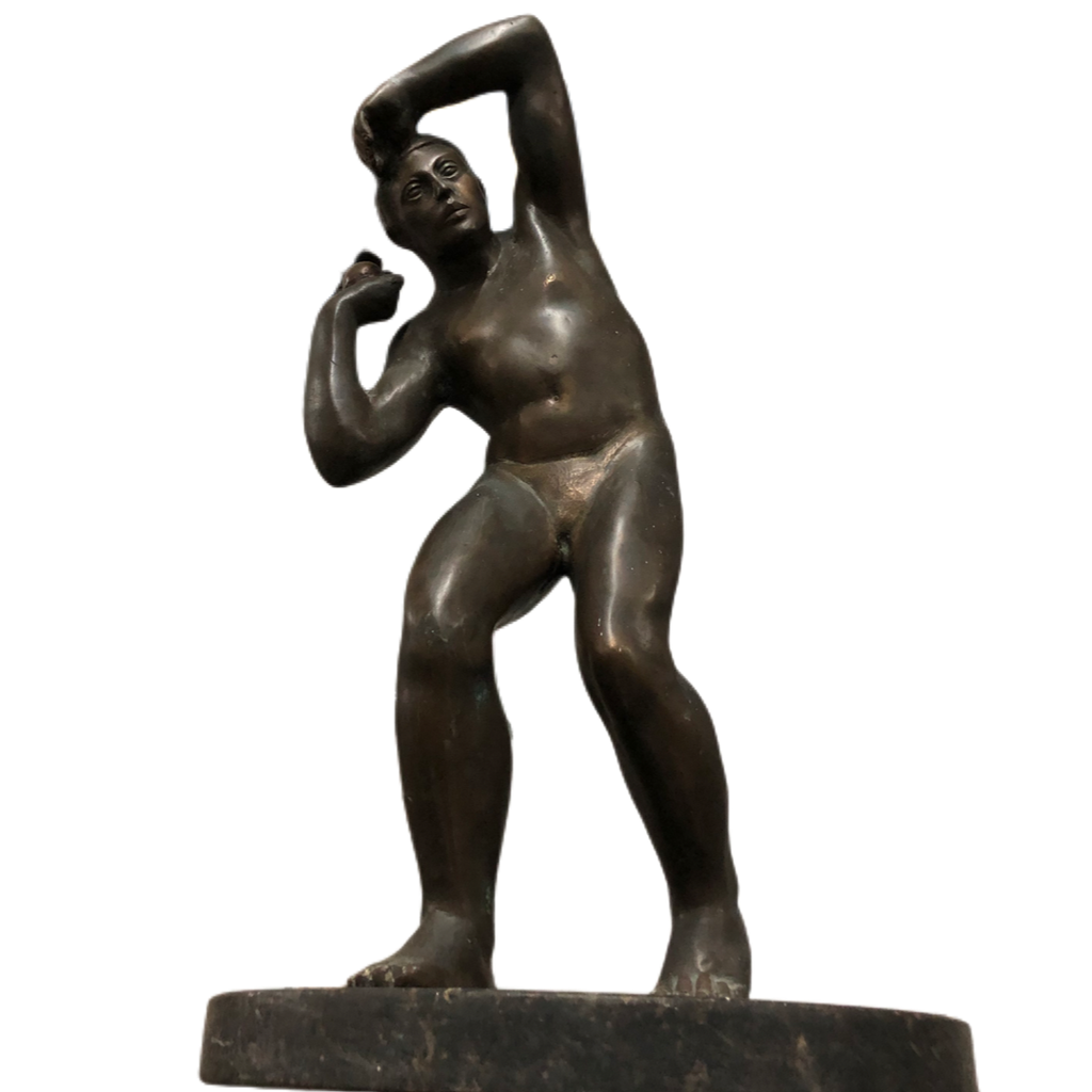 Escultura em Bronze "O Atleta" - Arremessador de Peso