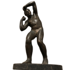 Escultura em Bronze "O Atleta" - Arremessador de Peso