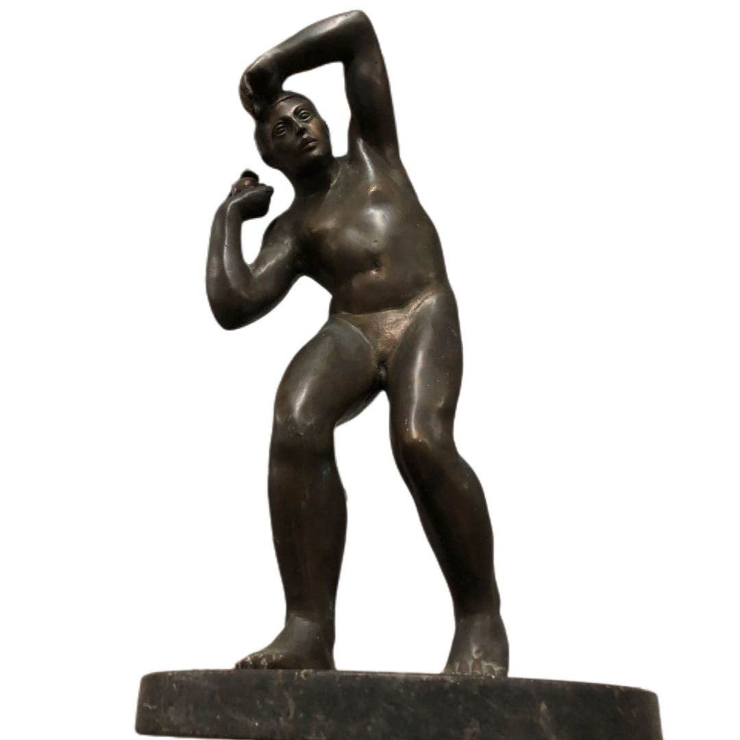 Escultura em Bronze "O Atleta" - Arremessador de Peso