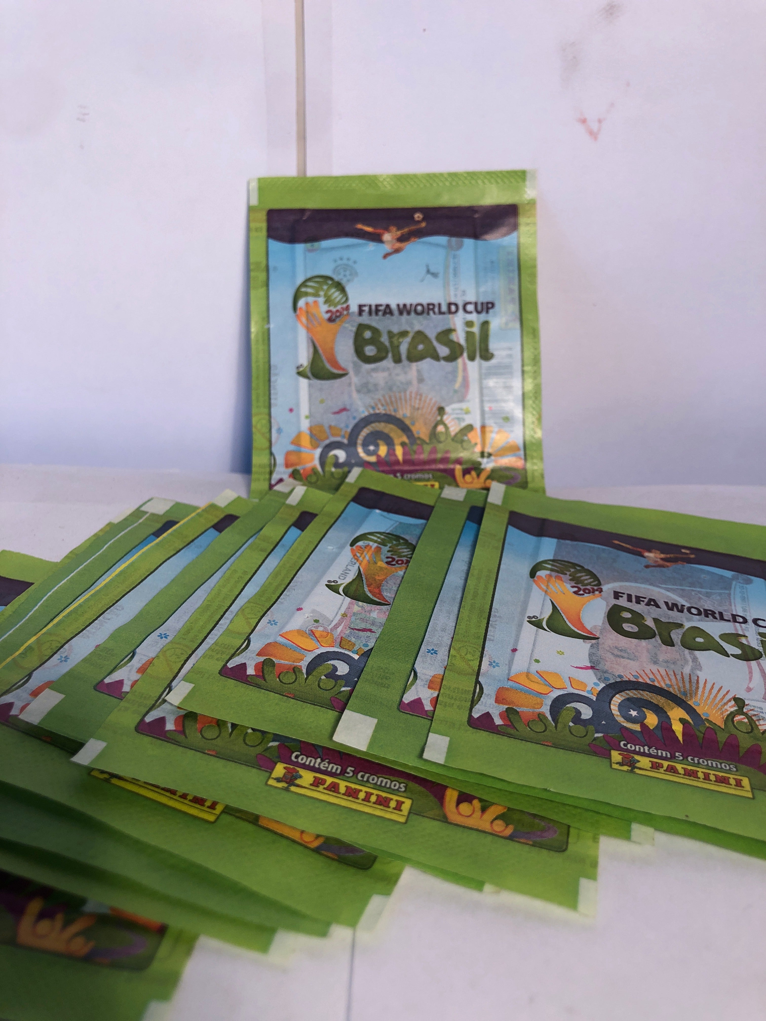 10 Pacotes Figurinhas Lacradas Copa Mundo 2014 Fifa Brasil