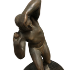 Escultura em Bronze "O Atleta" - Arremessador de Peso