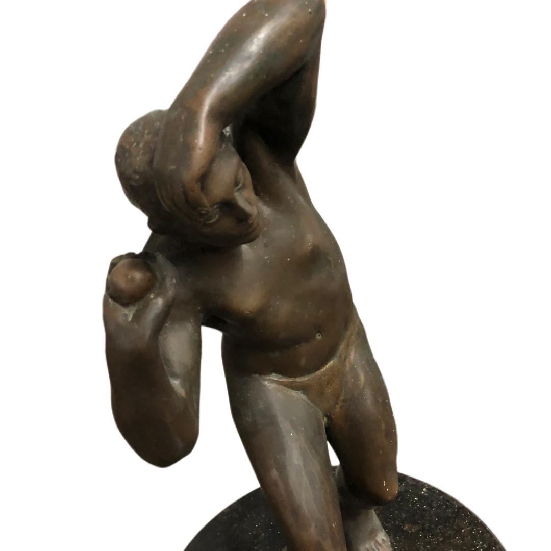 Escultura em Bronze "O Atleta" - Arremessador de Peso