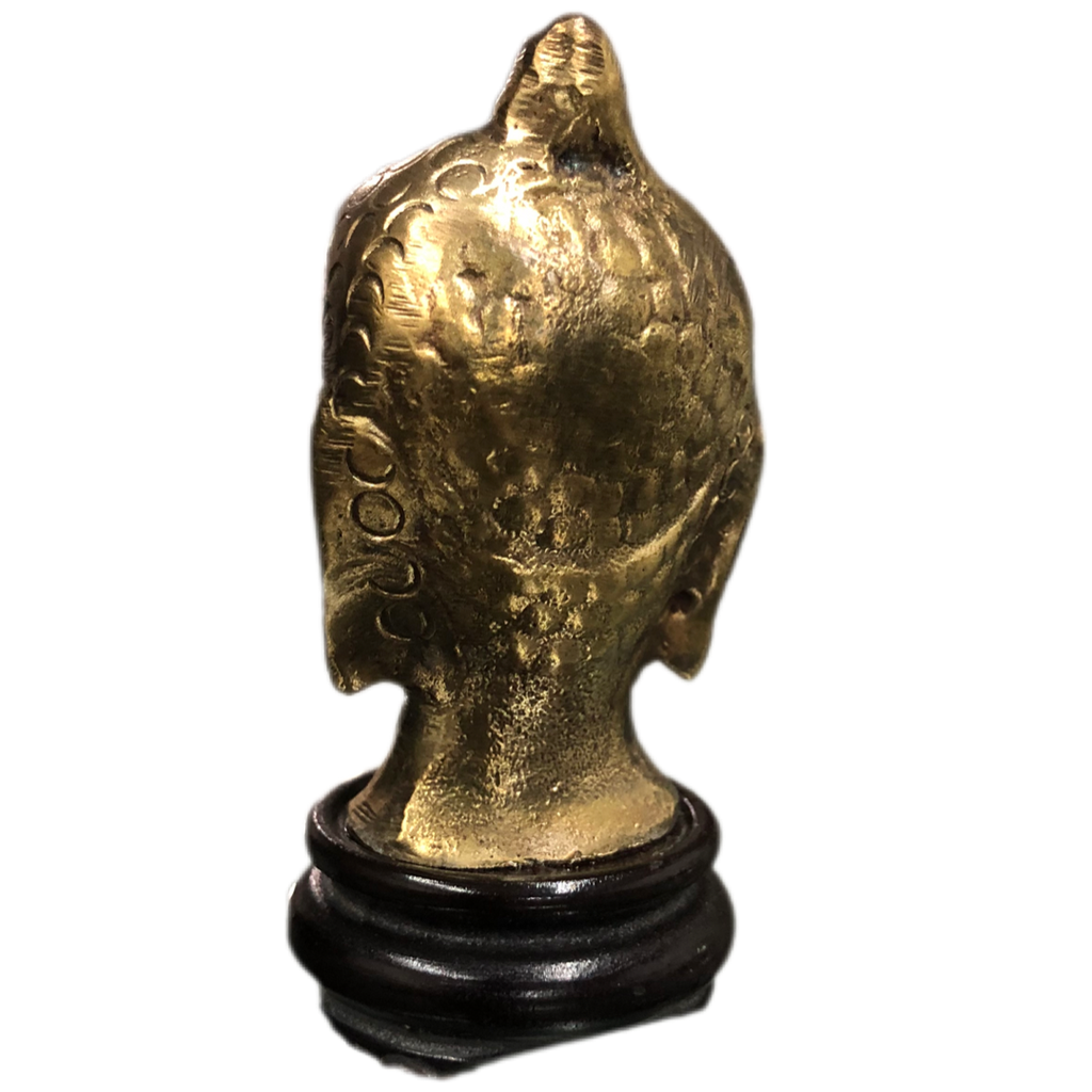 Cabeça de Buda em bronze decorativo