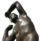 Escultura em Bronze "O Atleta" - Arremessador de Peso