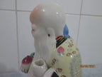 Deus da Longevidade Shou Lao em Porcelana Japonesa 25cm – Antigo e Raro