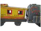 Locomotiva + Vagão De Lata Litografado Japones Santa Fé