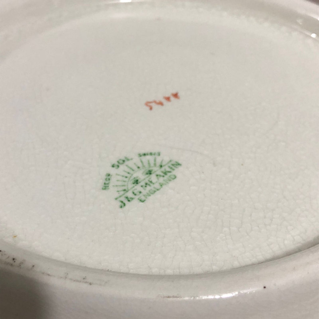J&G Meakin Ânfora C/ Bacia Gomil Porcelana Inglesa Sol Antiga Perfeita