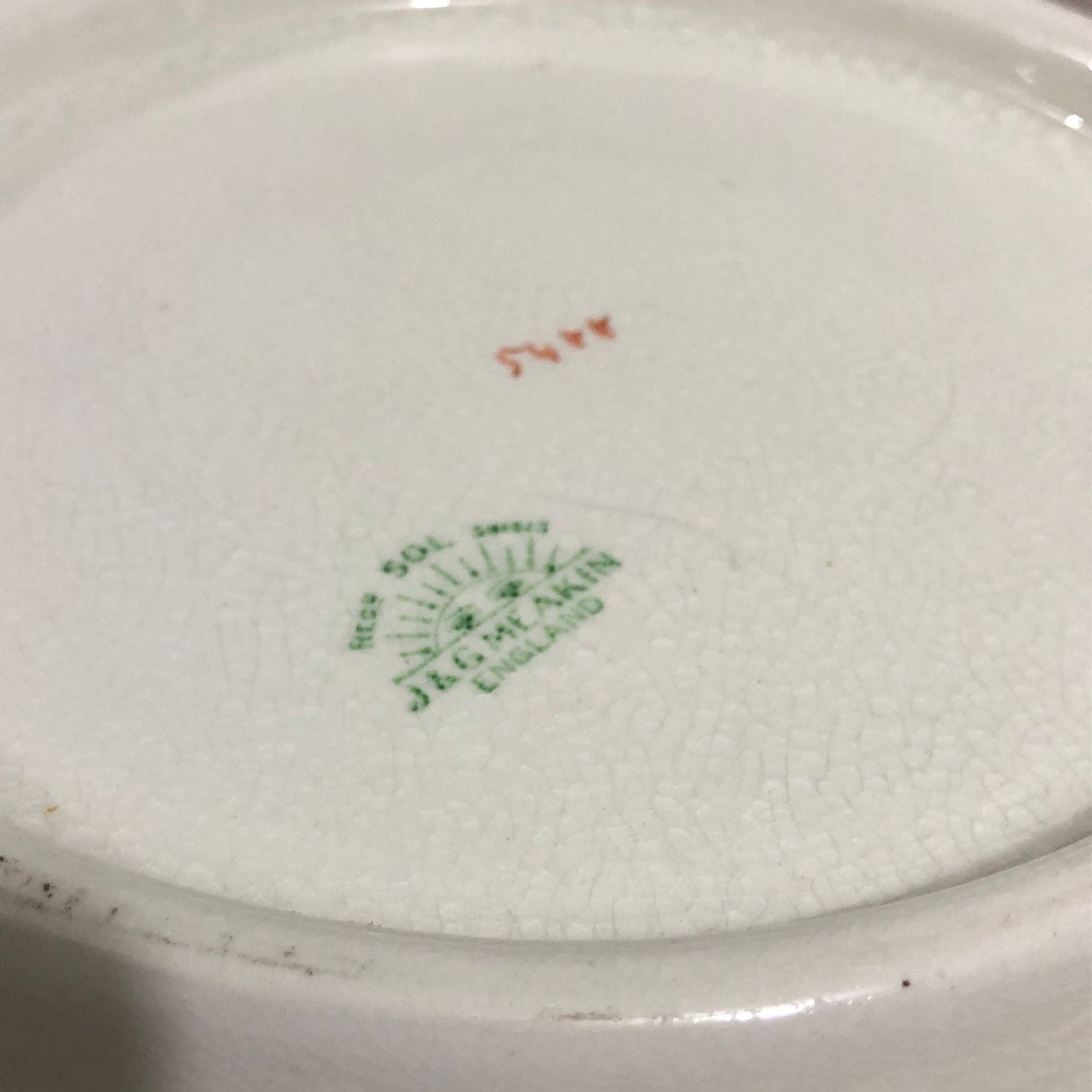 J&G Meakin Ânfora C/ Bacia Gomil Porcelana Inglesa Sol Antiga Perfeita