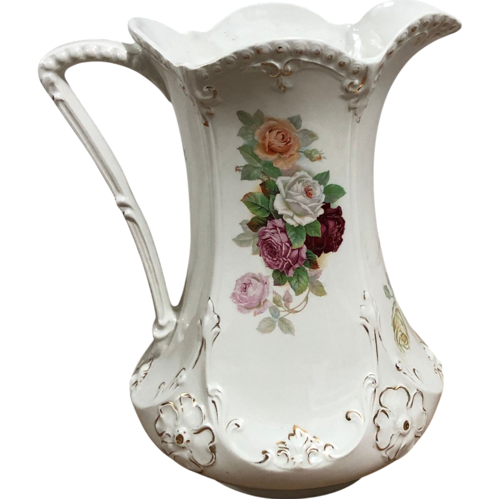 J&G Meakin Ânfora C/ Bacia Gomil Porcelana Inglesa Sol Antiga Perfeita