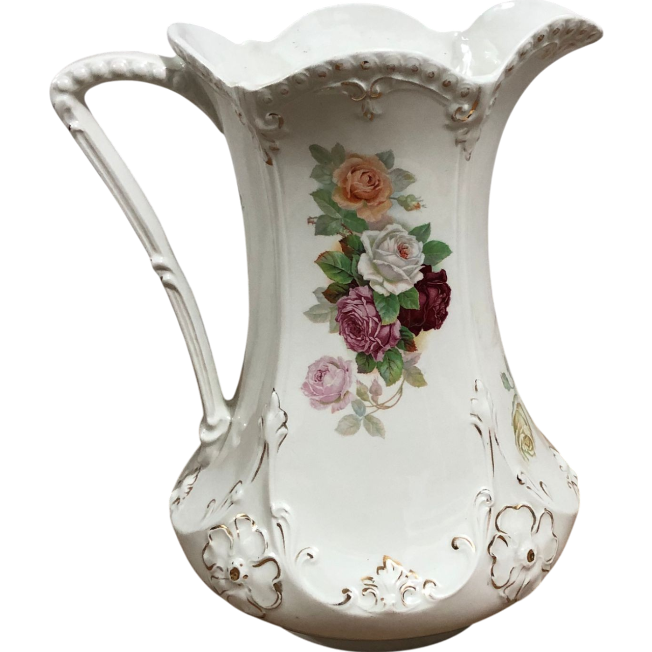 J&G Meakin Ânfora C/ Bacia Gomil Porcelana Inglesa Sol Antiga Perfeita
