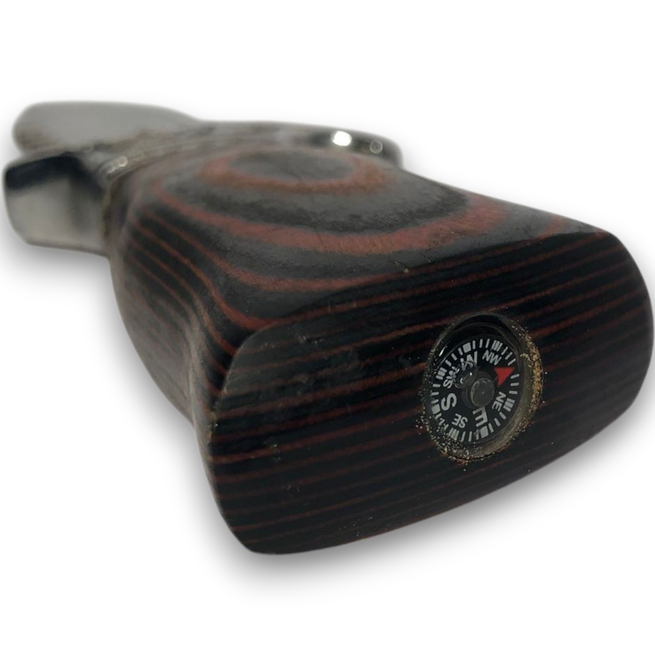 Faca Caveira Bussula Afiada Serrilhada 32 Cms. Tb09 2046